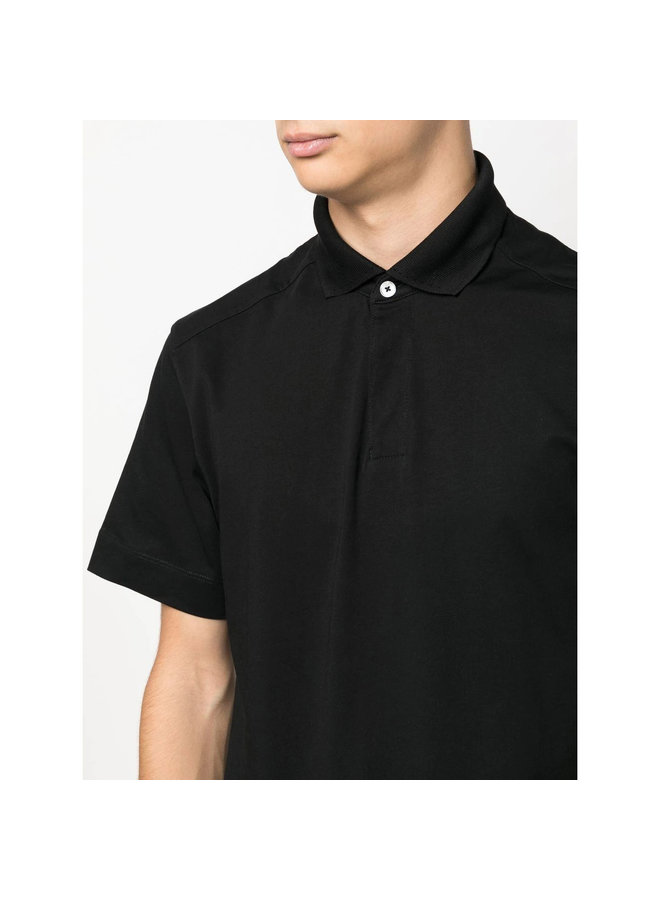 Short Sleeve Polo Shirt in Black