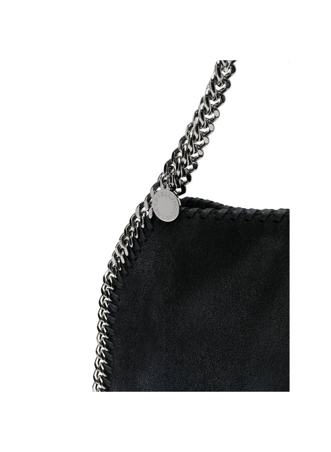 Mini Falabella Tote Bag in Black/Silver