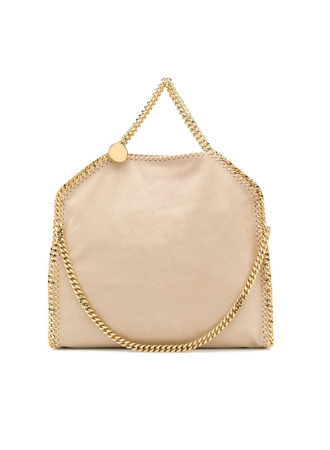 Falabella Foldover 3 Chain Shoulder Bag in Buttercream/Gold