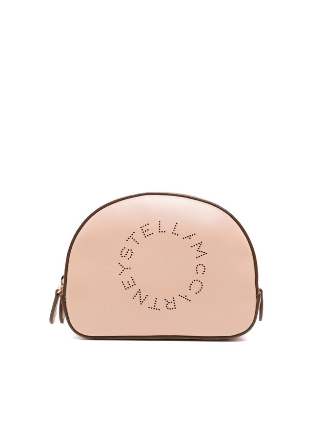 Perforated-Logo Cosmetics Case in Blush