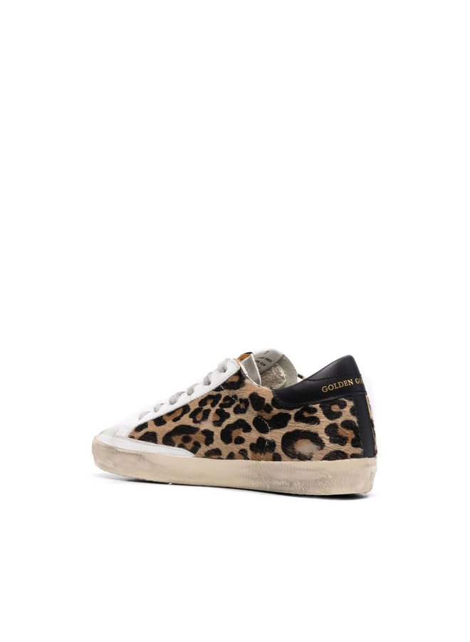 Superstar Low Top Sneakers in Leopard Brown