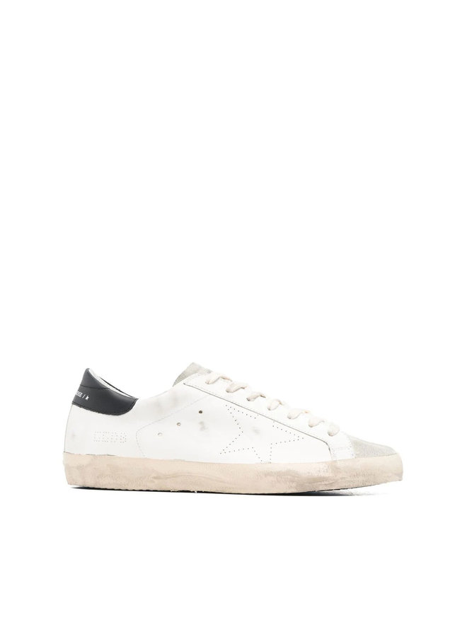 Superstar Low Top Distressed Sneakers in White