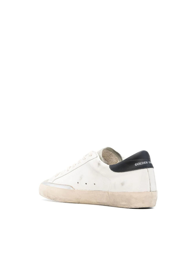 Superstar Low Top Distressed Sneakers in White