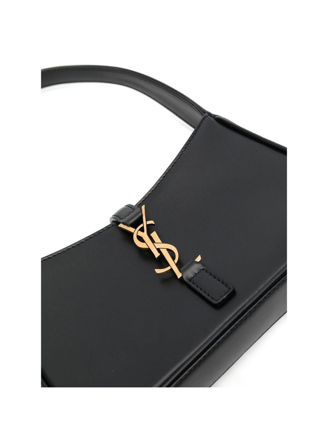 Le 5 à 7  Mini Shoulder Bag in Black/Gold