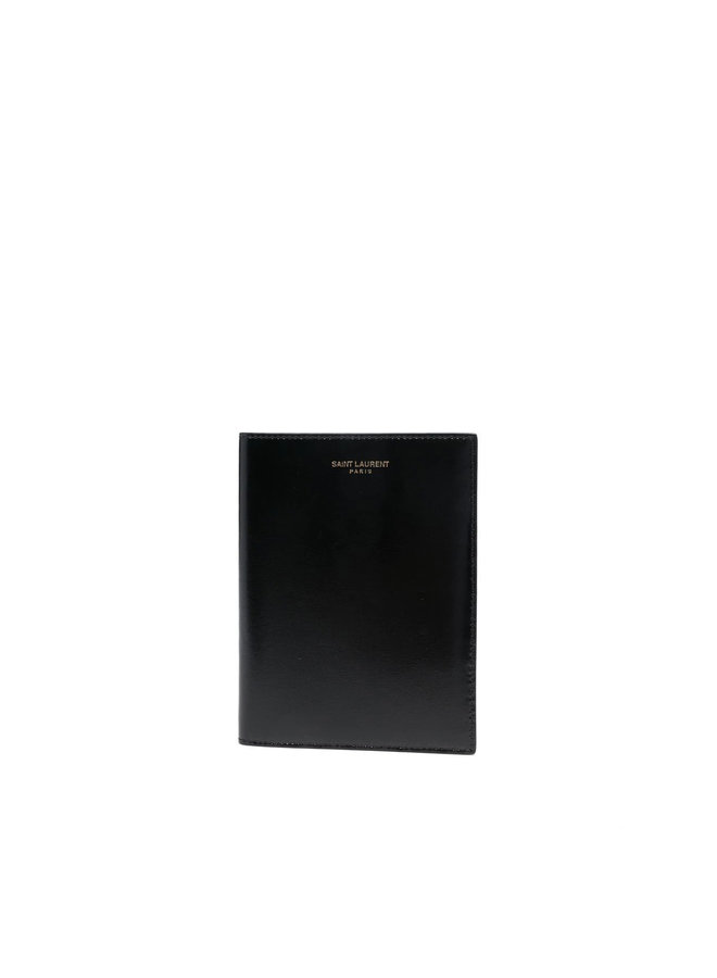 Logo Passport Holder in Black