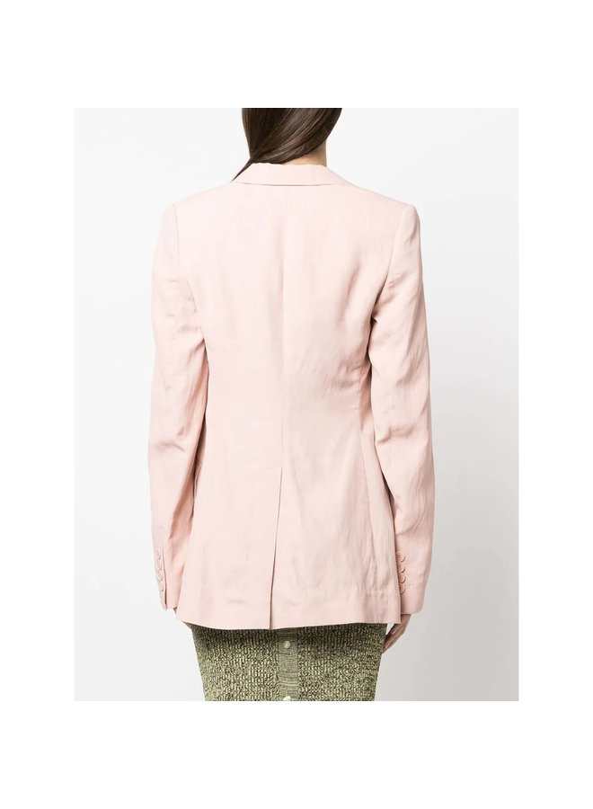 Single Breasted Blazer Jacket in Rose