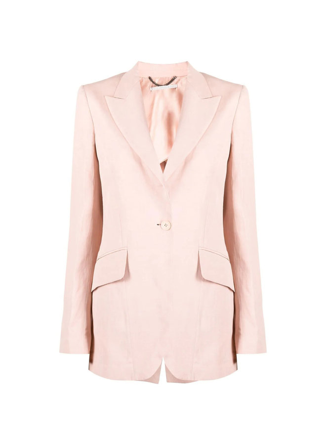 Single Breasted Blazer Jacket in Rose