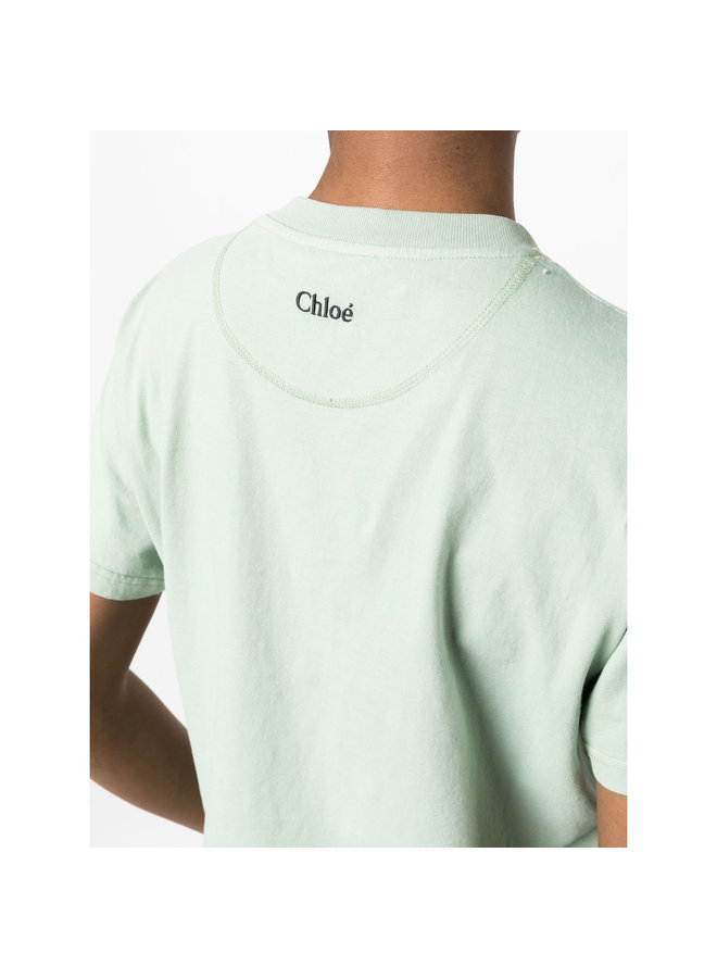 Logo-Print T-Shirt in Limpid Green