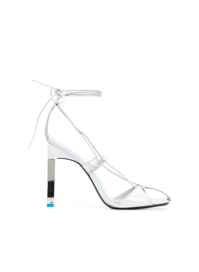 Adele High Heel Sandals in Silver