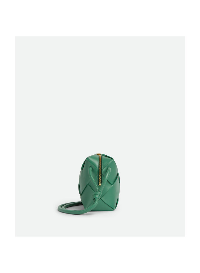 Small Cassette Camera Crossbody Bag in Green