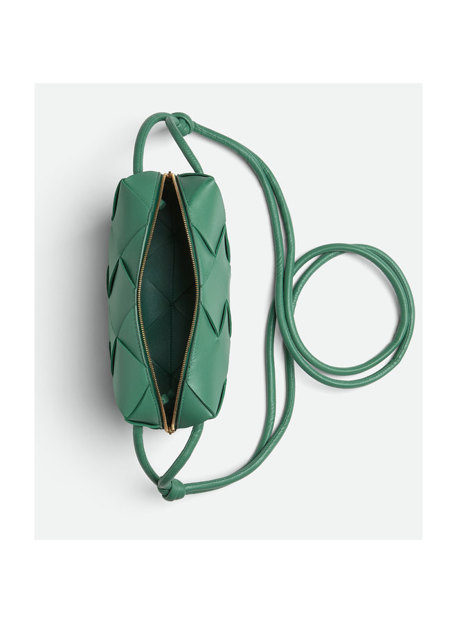 Small Cassette Camera Crossbody Bag in Green