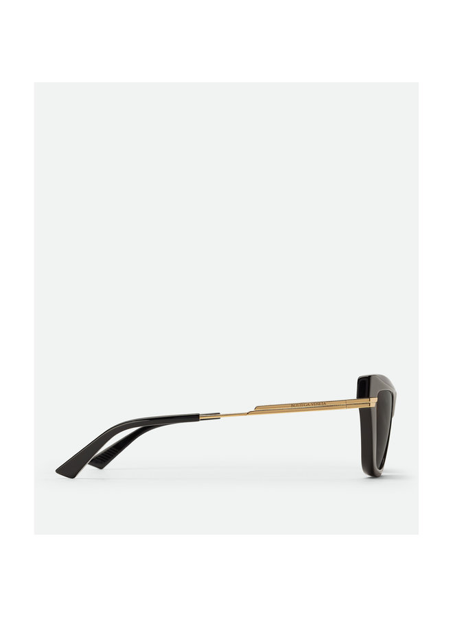 Cat-Eye Frame Sunglasses in Havana/Gold