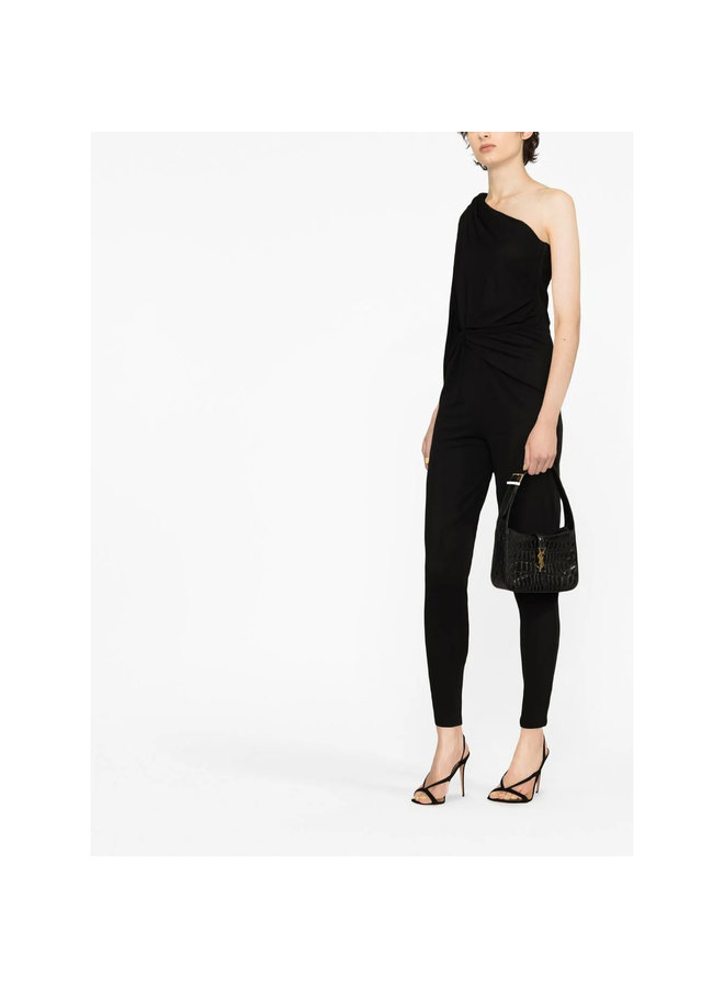 One Shoulder Jumpsuit in Black