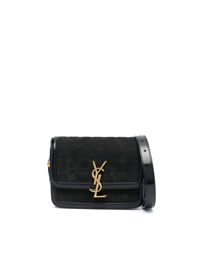 Solferino Logo Shoulder Bag in Black/Gold