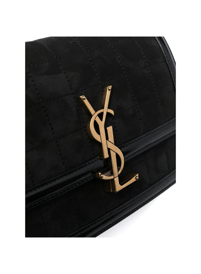 Solferino Logo Shoulder Bag in Black/Gold