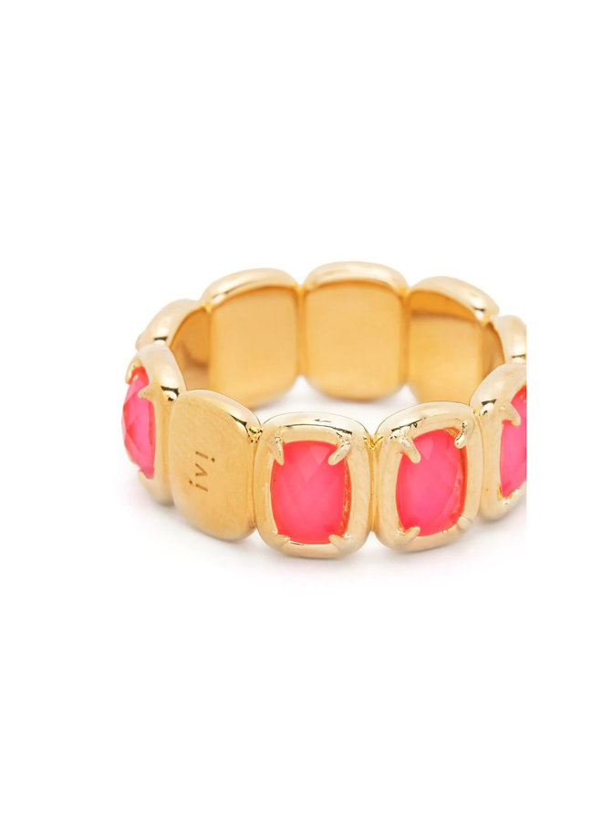 Toy Ring in Gold/Fuschia