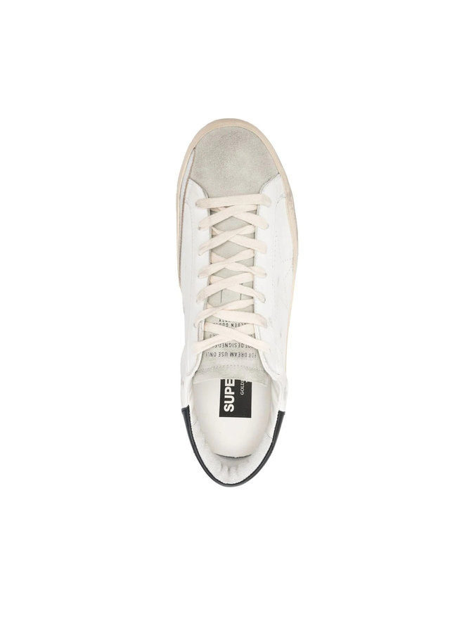 Superstar Low Top Distressed Sneakers in White