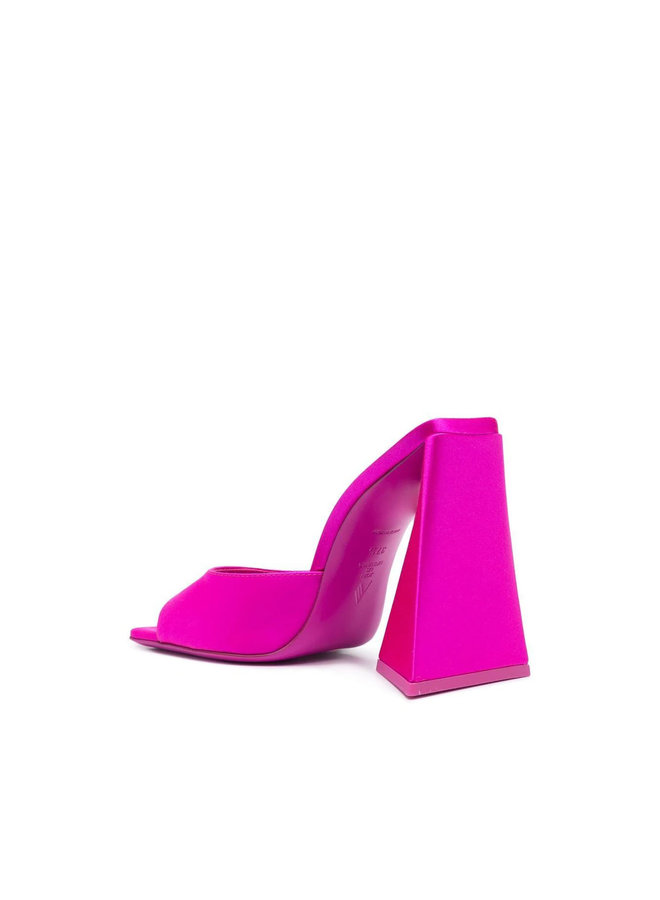 Devon High Heel Mules in Hot Pink