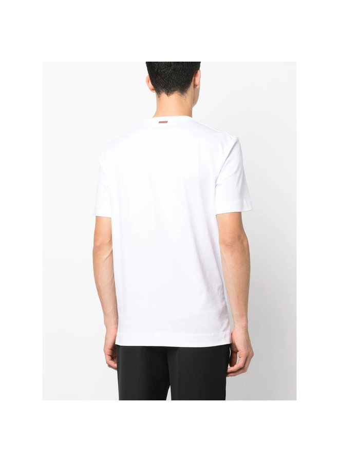 Logo Embroidered T-Shirt in Optical White