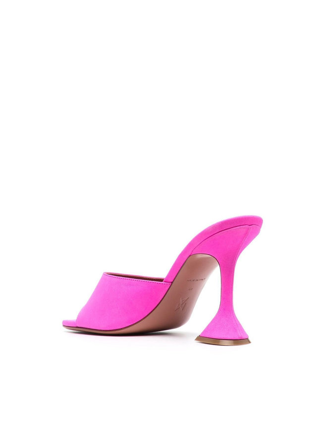 Lupita High Heel Mules in Fluo Pink
