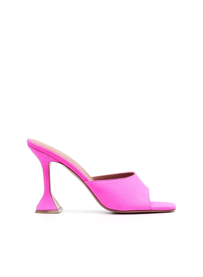 Lupita High Heel Mules in Fluo Pink