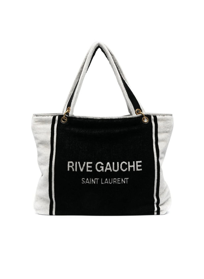 Rive Gauche Tote Beach Bag in Black