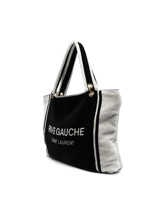 Rive Gauche Tote Beach Bag in Black