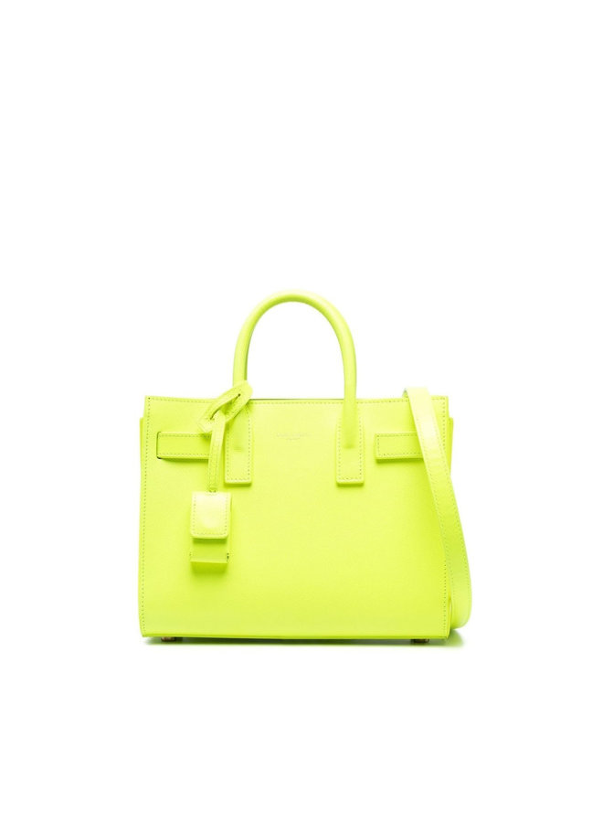 Sac De Jour Nano Tote Bag in Neon Yellow