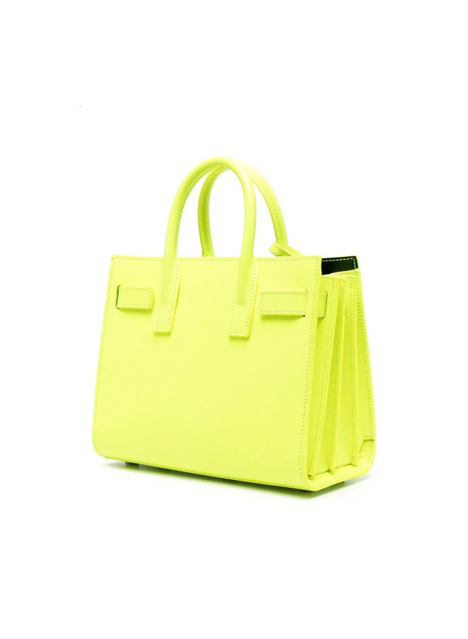 Sac De Jour Nano Tote Bag in Neon Yellow