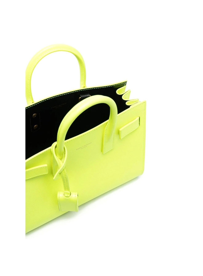 Sac De Jour Nano Tote Bag in Neon Yellow