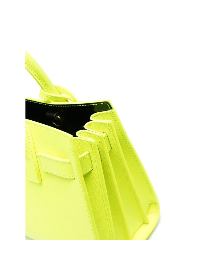 Sac De Jour Nano Tote Bag in Neon Yellow