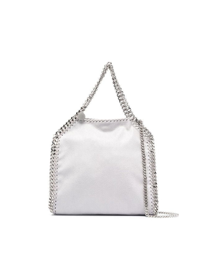 Falabella Mini 3 Chain Shoulder Bag in Ice Grey/Silver