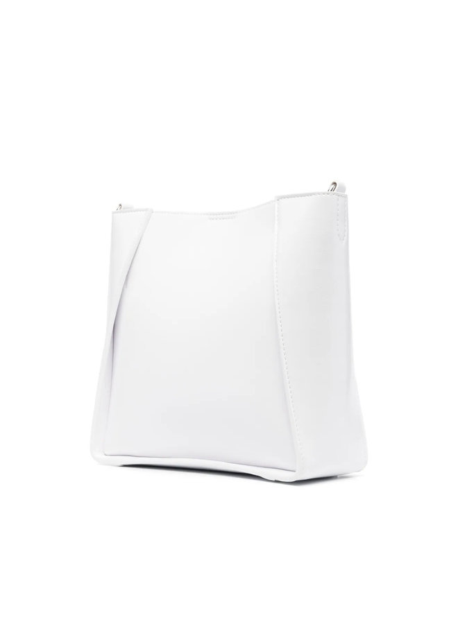 Small Logo Crossbody Bag in Pure White