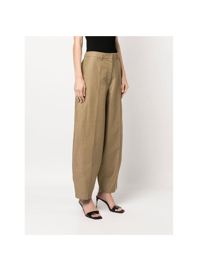 Wide Leg Pants in Khaki Beige