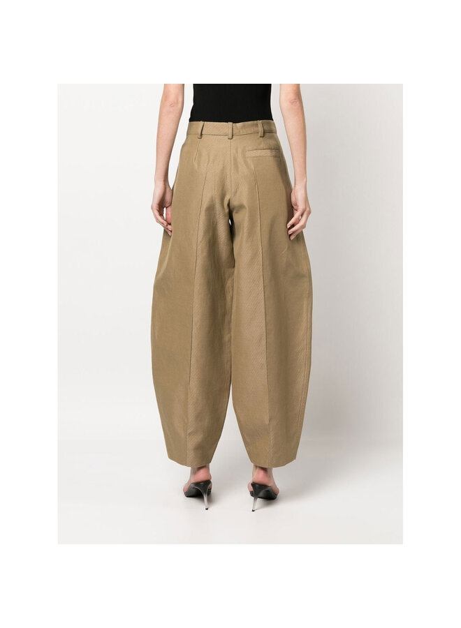 Wide Leg Pants in Khaki Beige