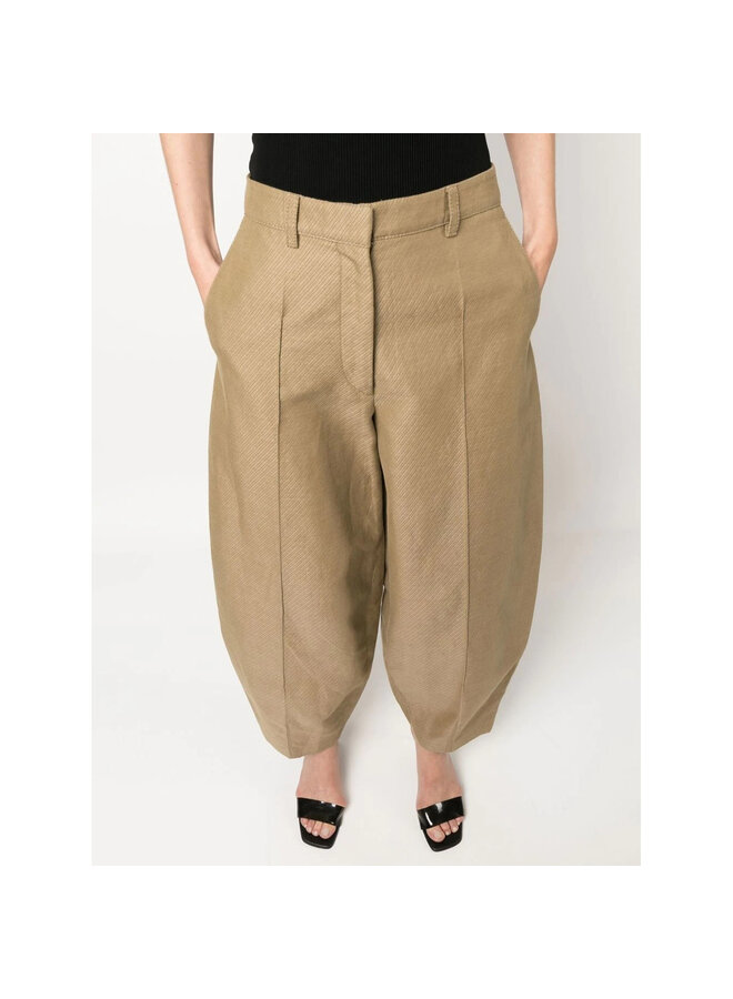 Wide Leg Pants in Khaki Beige