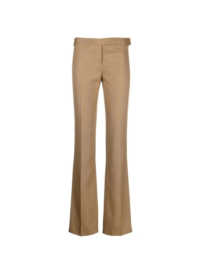 Low Rise Slim Leg Pants in Caramel