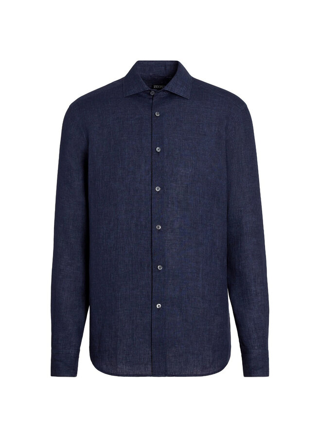 Long Sleeve Shirt in Navy Blue