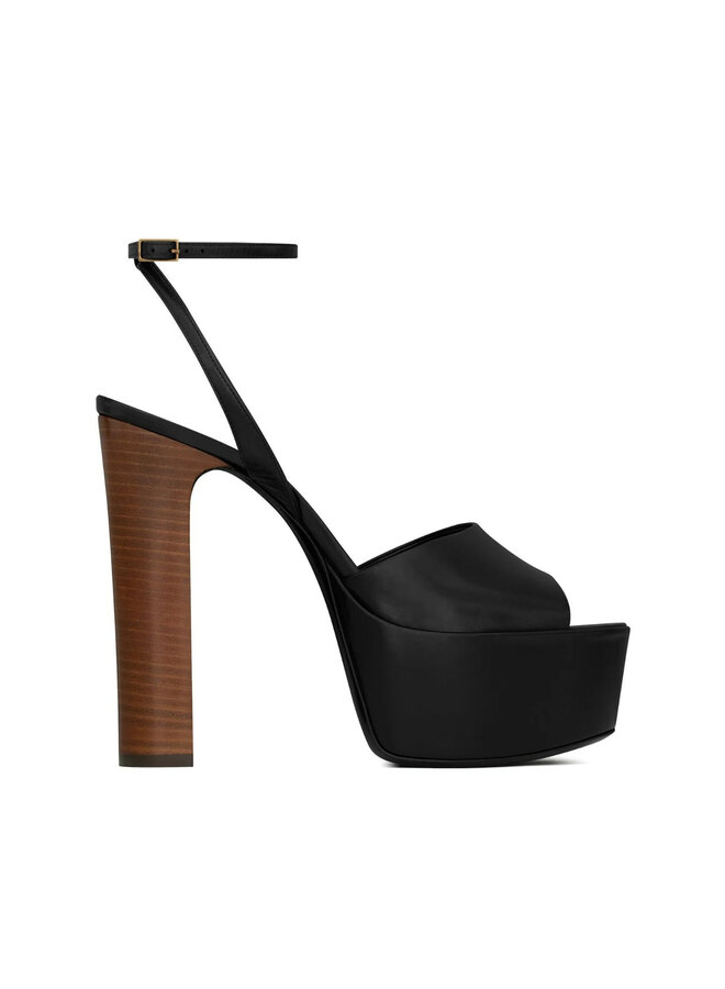 Jodie Platform Sandals in Black