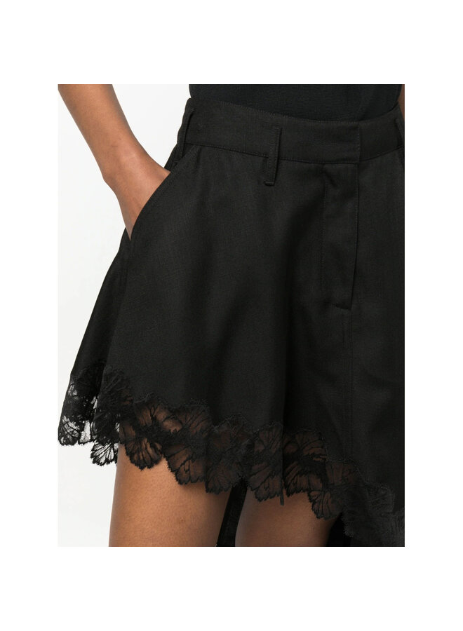 Mini Asymmetric Skirt in Black