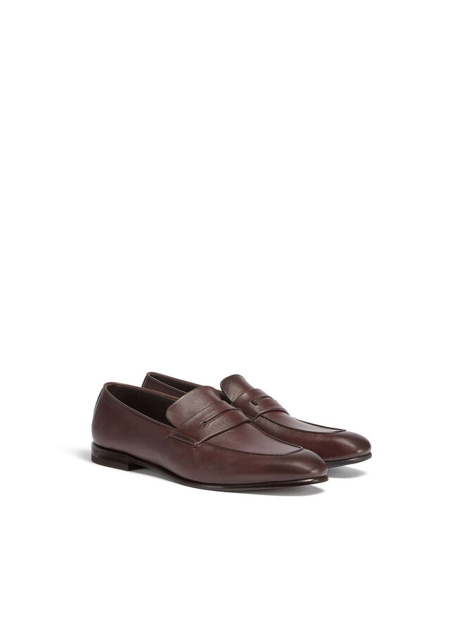 L'Asola Loafers in Dark Brown