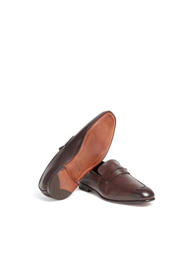 L'Asola Loafers in Dark Brown