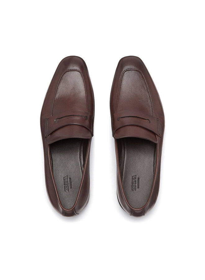 L'Asola Loafers in Dark Brown