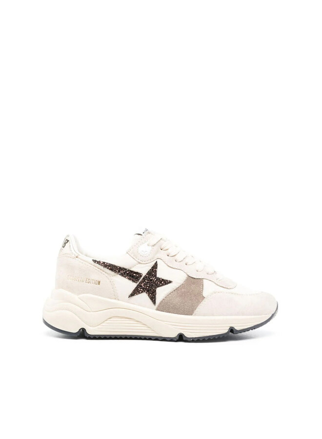 Running Sole Low Top Sneakers in Cream