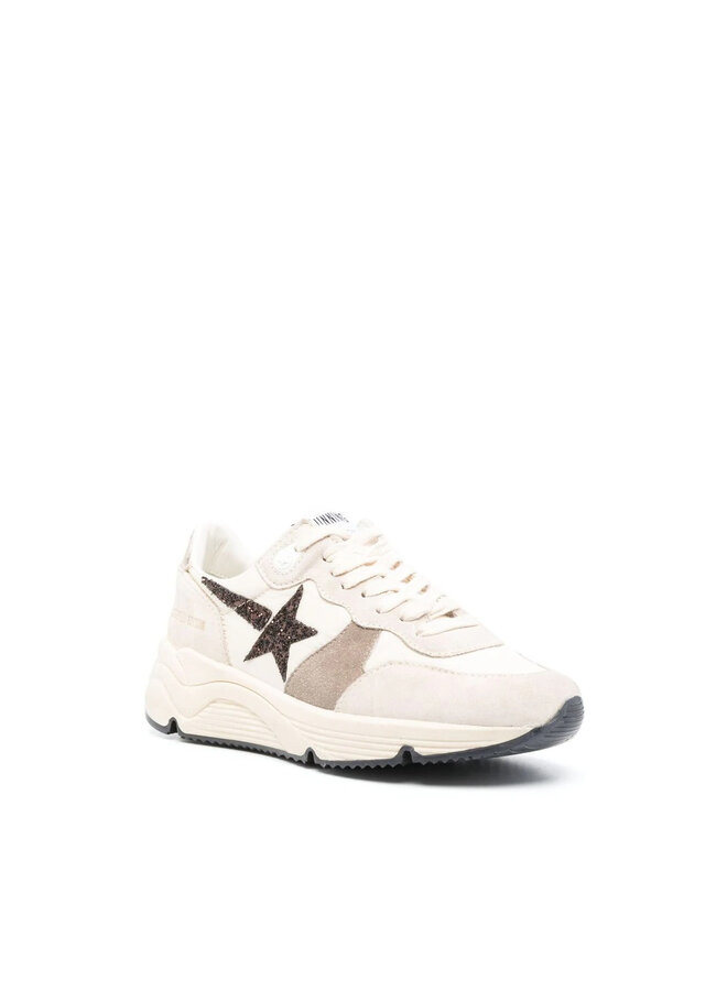 Running Sole Low Top Sneakers in Cream