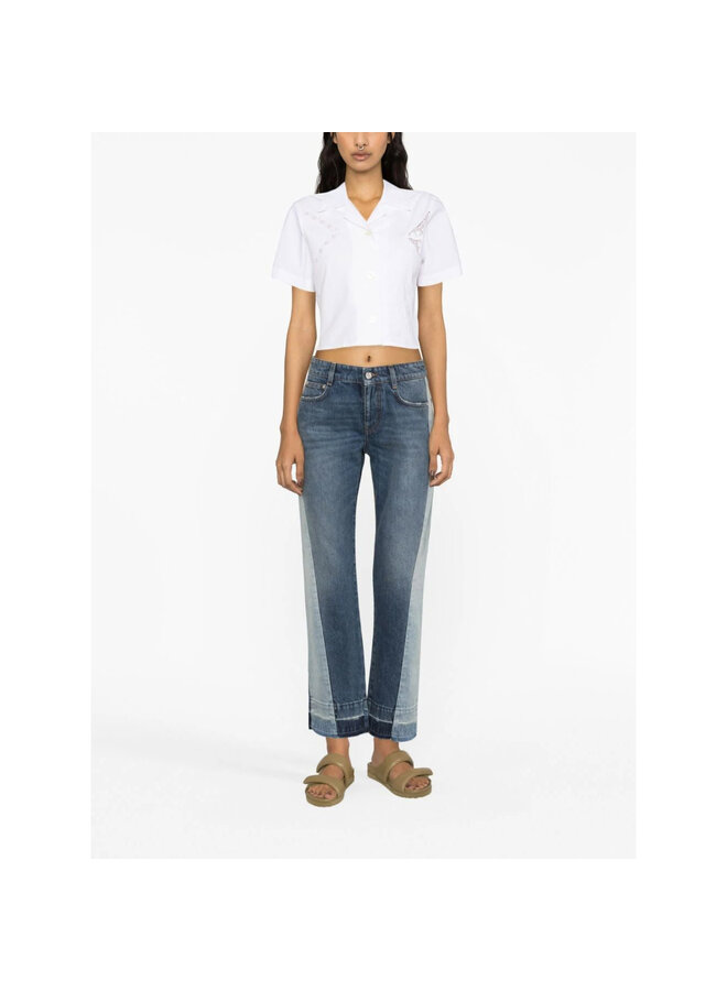 Stella McCartney Jeans With Wide Legs in Blue