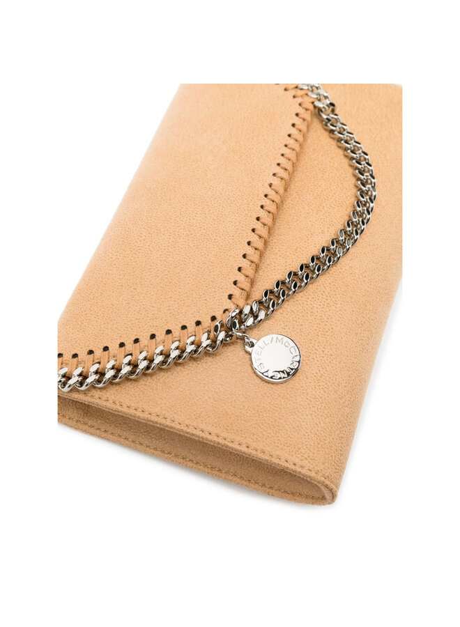 Falabella Mini Crossbody Bag in Beige/Silver