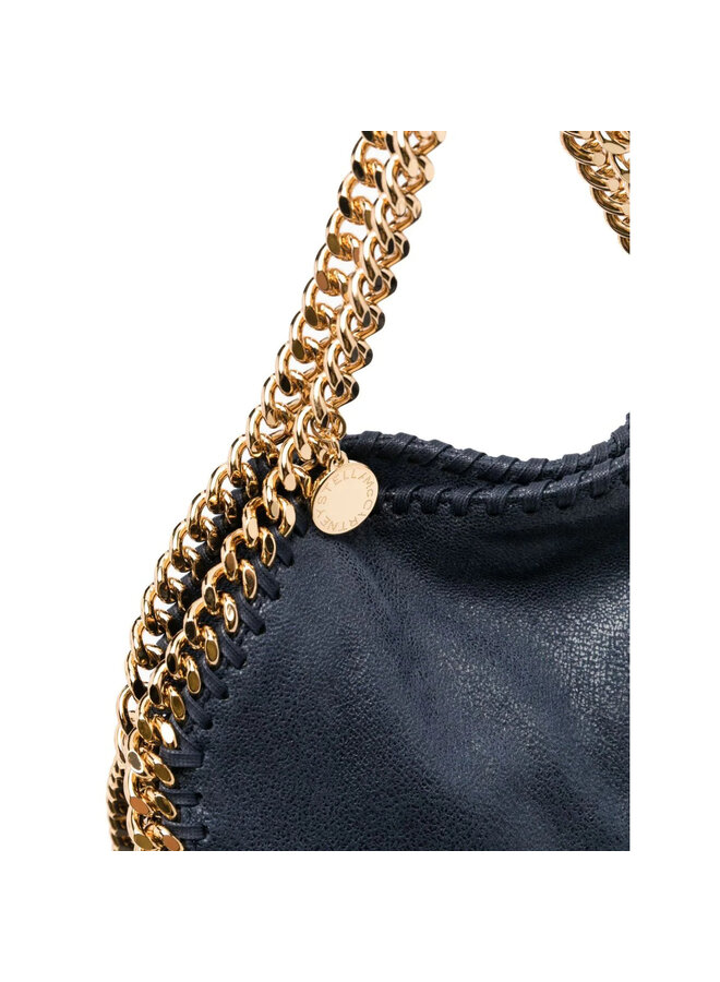 Falabella Small Tote Bag in Blue/Gold