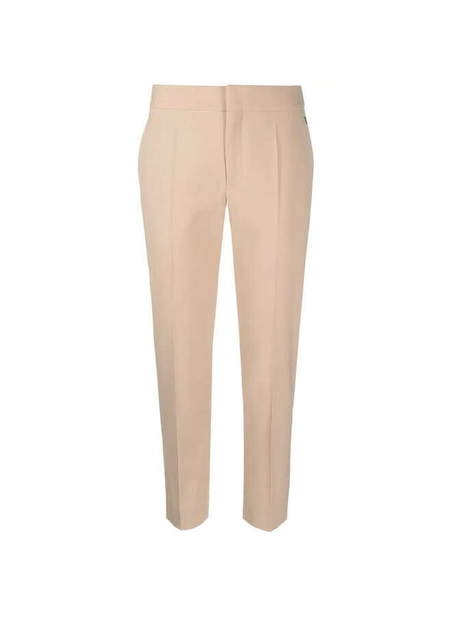 Cropped Tailored Pants in Soft Tan