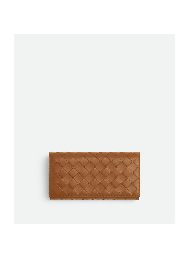 Large Flap Wallet in Camel